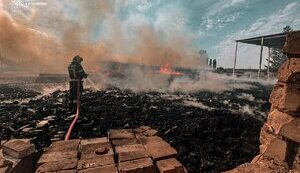 Fire in Brovary district of Kyiv region caused by Russian shelling has been extinguished, - SES. VIDEO+PHOTOS