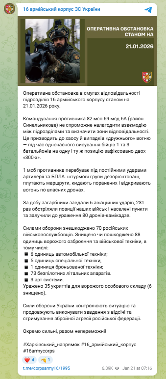 Дружественный огонь оккупантов: россияне стреляют в своих на Харьковщине