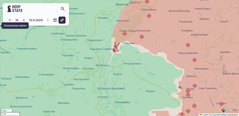 Армія РФ просунулась в бік Куп'янська