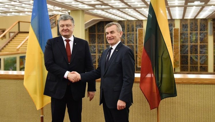 Порошенко и спикер Сеймаса Литвы Пранцкетис обсудили "Новый Европейский план для Украины". ФОТО