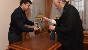 Зеленський зустрівся з митрополитом Онуфрієм