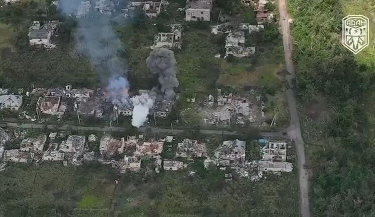 Gunners destroyed position of enemy aerial reconnaissance in Kurdiumivka area near Bakhmut. VIDEO