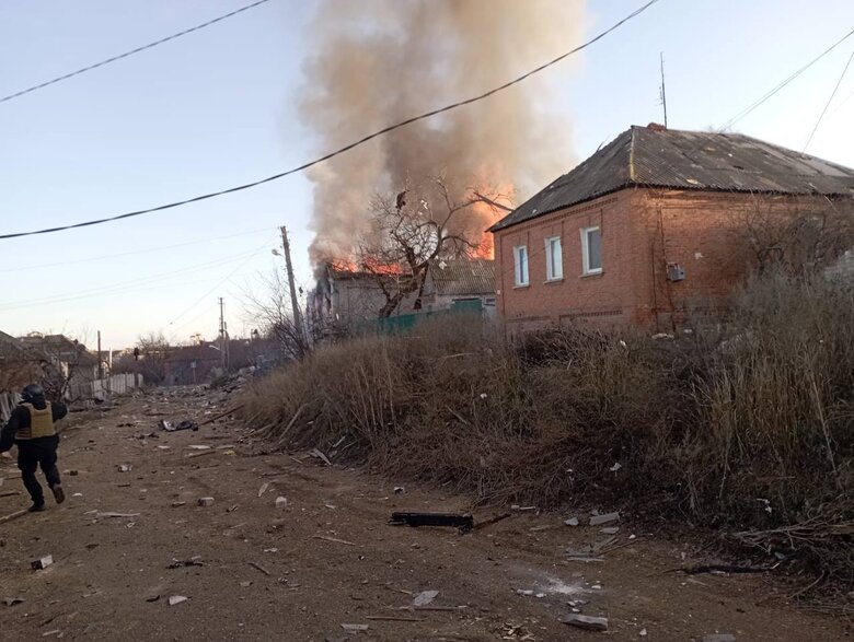 Наслідки обстрілу Куп'янська