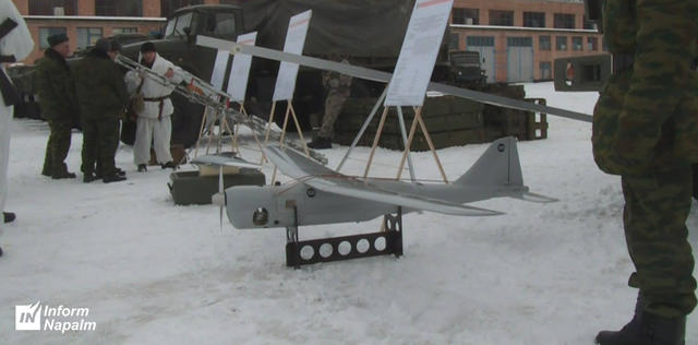 Российские беспилотники на базе Транспеле в оккупированном Луганске 01