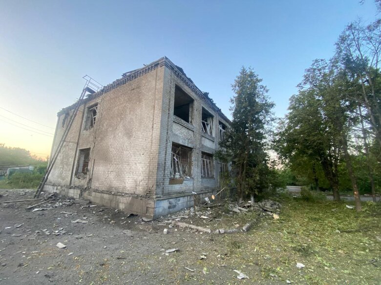 последствия обстрелов Донецкой области