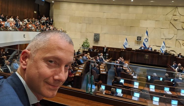 Boris Lozhkin took part in the solemn meeting of the newly elected Knesset. PHOTO
