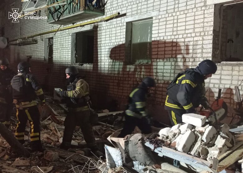 Удар по селищу Свеса Шосткинського району 4 січня
