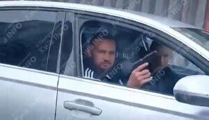 In Kyiv, police detained Audi passenger who fired pistol. VIDEO