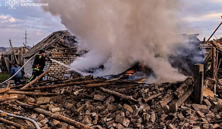Enemy shelled Borova village in Kharkiv region, woman was wounded. PHOTOS
