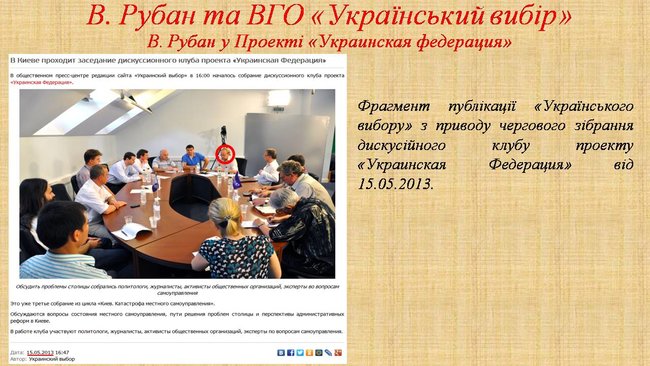 Рубан - российский политический проект: презентация СБУ о деятельности руководителя Офицерского корпуса 12