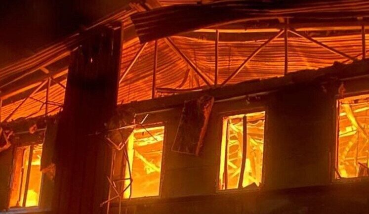 Shahed attack on Kryvyi Rih: administrative building, warehouse and enterprise damaged. PHOTO