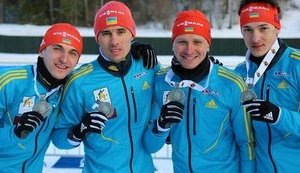 Отобранные у России из-за допинга золотые медали Чемпионата Европы вручили украинским биатлонистам. ФОТО