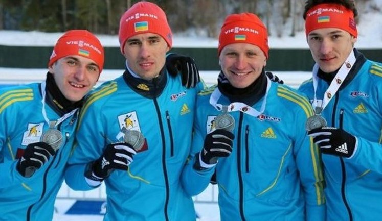 Отобранные у России из-за допинга золотые медали Чемпионата Европы вручили украинским биатлонистам. ФОТО