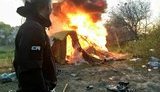 Активисты С14 разогнали лагерь ромов на Лысой горе в Киеве и сожгли их палатки. ФОТОрепортаж