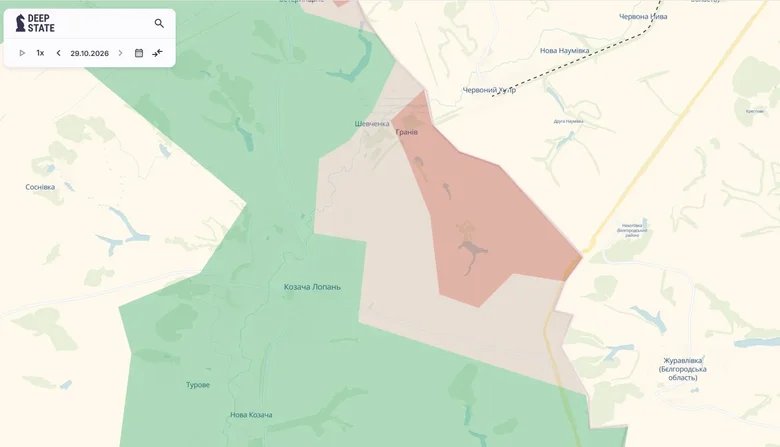 РФ просунулася біля Гранева