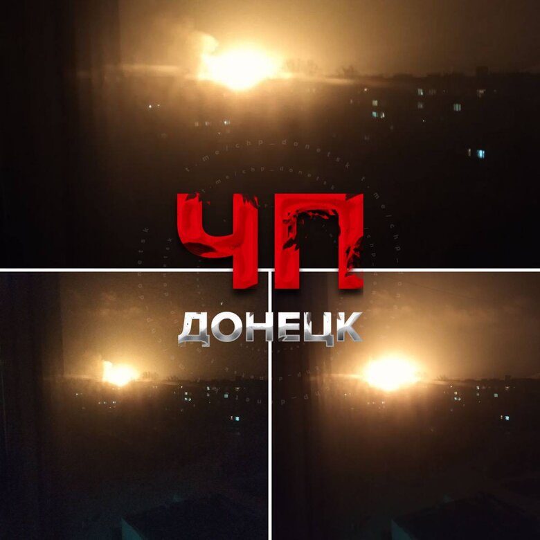 Сильна пожежа на газопроводі в окупованій Макіївці 06