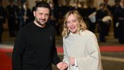 Володимир Зеленський і Джорджа Мелоні в Італії 9 січня