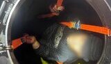 man tried to leave in tanker with oil