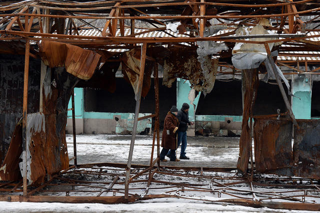 донбасс разруха град боевики дебальцево дап