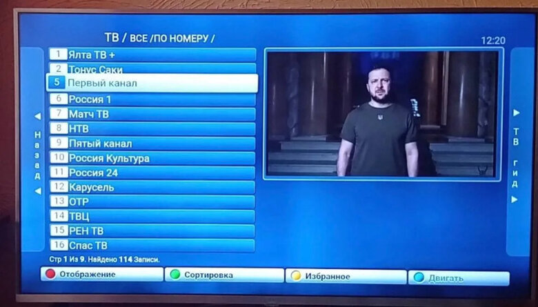 Hackers hacked Russian channels on day of Crimean Platform: they showed Zelensky’s address 02