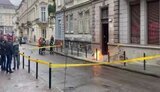 Посреди улицы во Львове из-под земли вырвался огонь. ВИДЕО