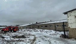 Russian strike on a farm in the Kharkiv region