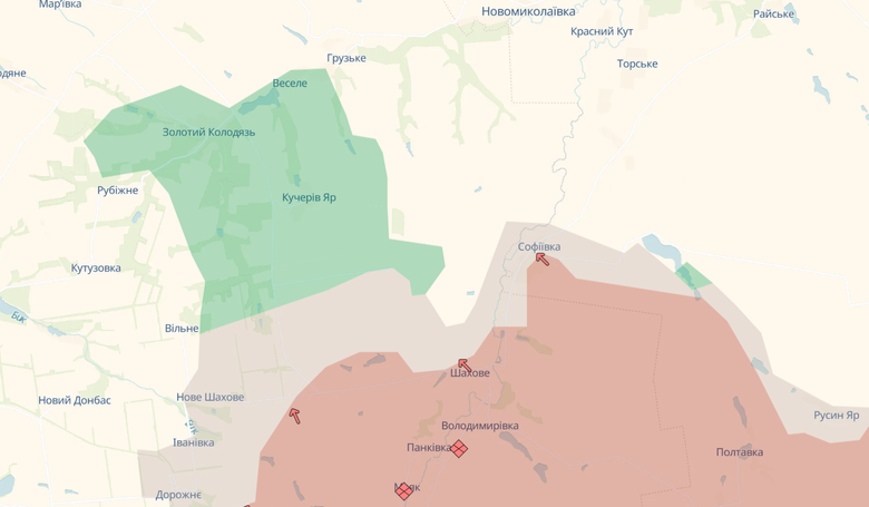 Росіяни мають просування на Донеччині - у Гришииному та Софіївці