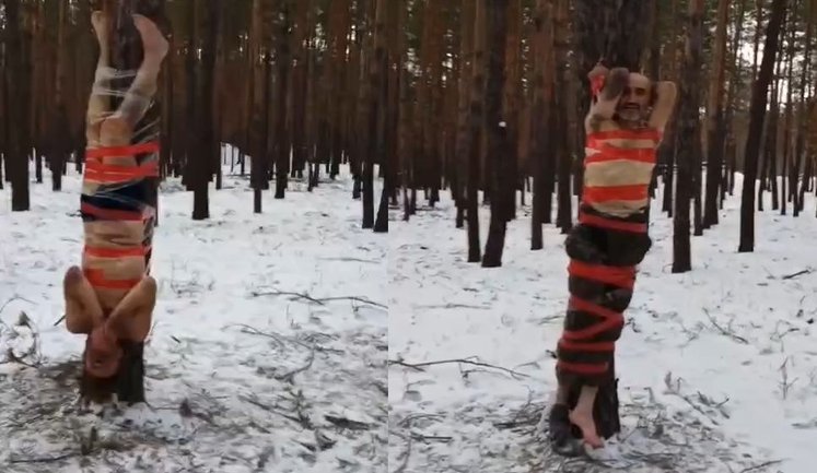 Російський командир катує своїх підлеглих: "Вот п#дары, бл#дь! Съ#баться хотели с позиции и не выполнять приказ нах#й". ВIДЕО