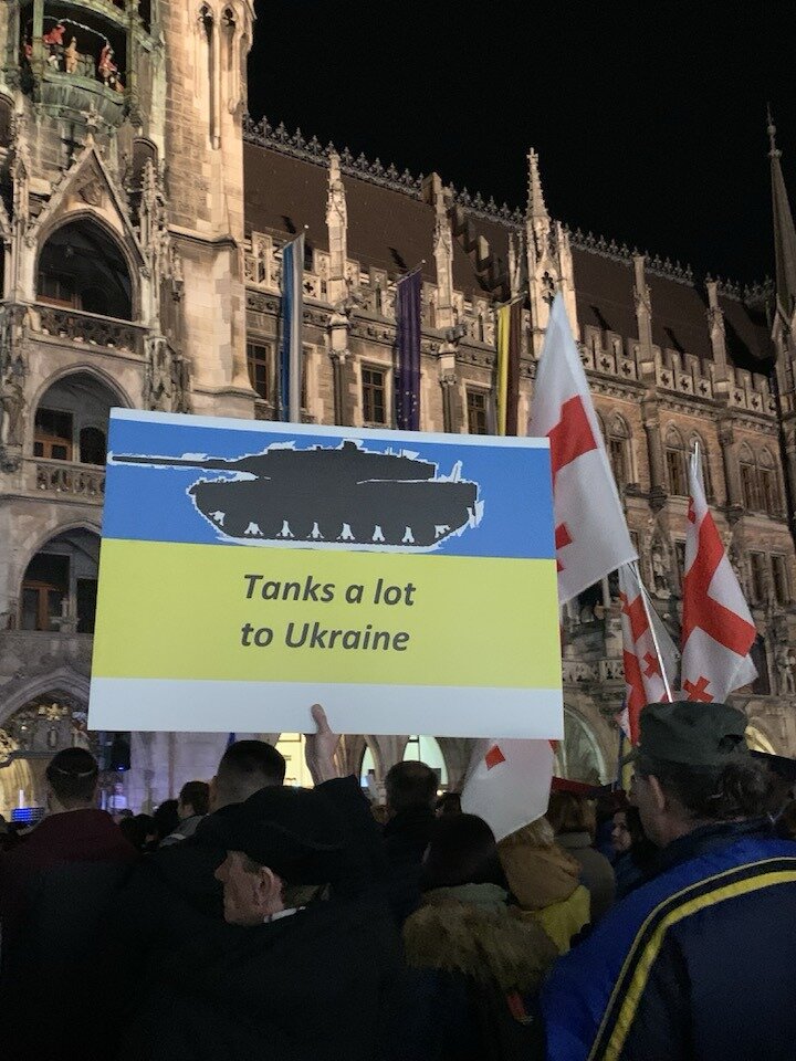 Акції на підтримку України з нагоди третьої річниці повномасштабного вторгнення РФ