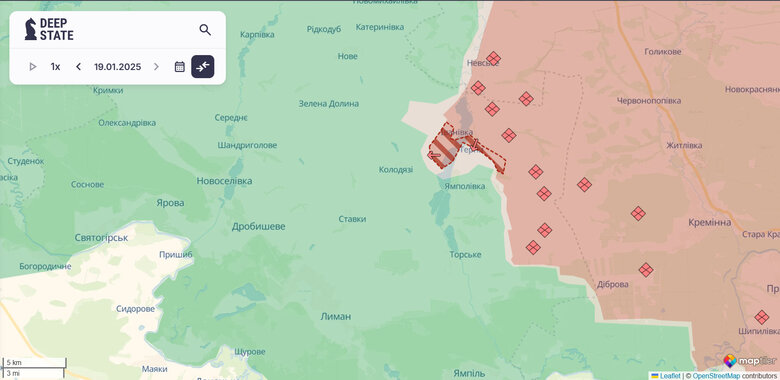 Просування росіян біля Іванівки та Тернів