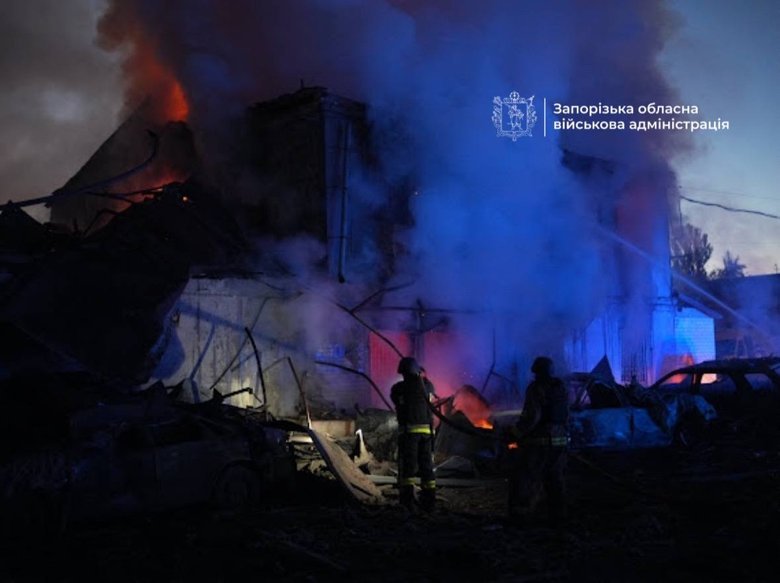 Strikes on Zaporizhzhia
