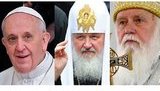 Папа Франциск, патриарх Кирилл и патриарх Филарет: сравнение