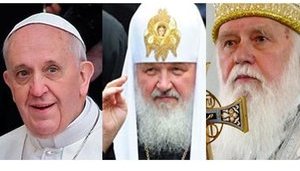 Папа Франциск, патриарх Кирилл и патриарх Филарет: сравнение