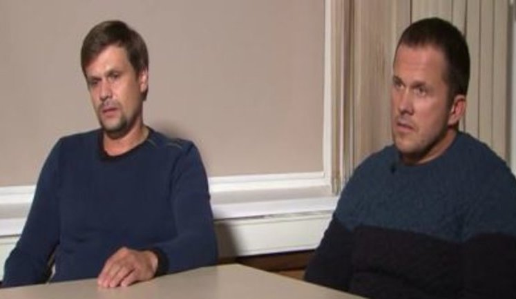 "We are those shown to you in pictures. They are our real names," - Two Russians charged with Skripals' poisoning give interview to Kremlin-funded TV channel. VIDEO
