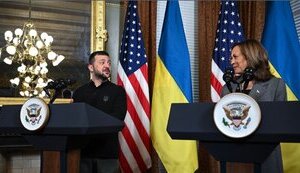 Віцепрезидентка США Гарріс і президент України Зеленський