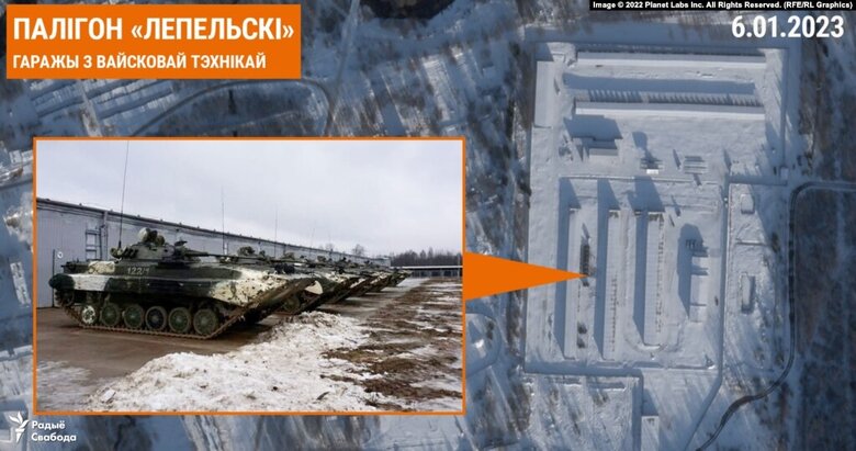 Позиції росіян на полігоні Лепельський у Білорусі 05