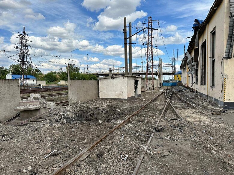 Росіяни обстріляли залізницю на Донеччині