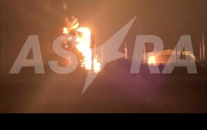 oil depot in Krasnodar Krai is on fire