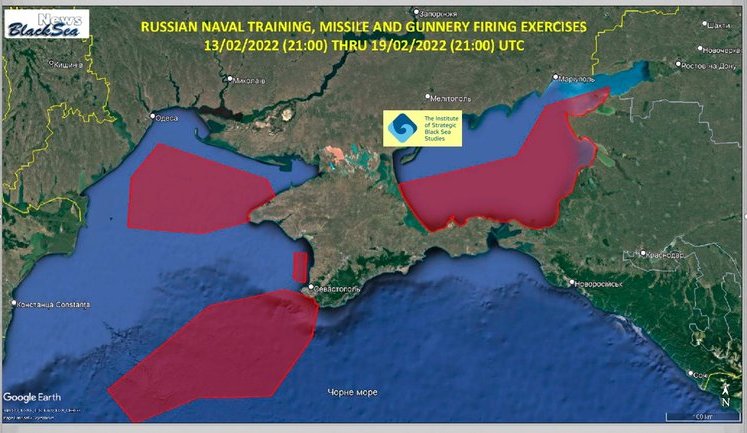 РФ збирається перекрити райони Чорного та Азовського морів ніби для навчань. Це схоже на блокаду, - Клименко. КАРТА