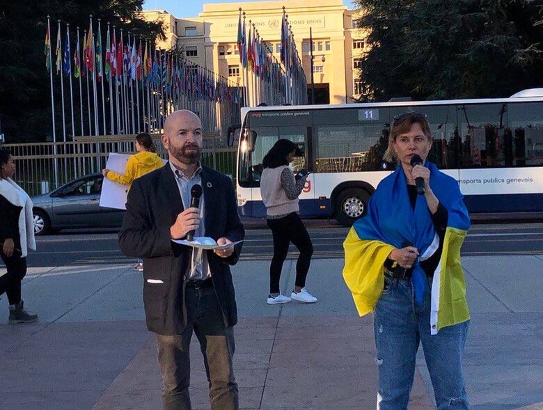 Relatives of defenders of Azovstal took part in meeting of UN Human Rights Council 05