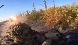 Дрон Hornet уразив автівку з рашистами на Донеччині