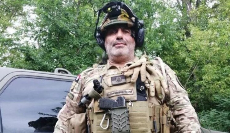 С грузинским добровольцем Вано Надирадзе, воевавшим на стороне Украины в ССО, простились в Киеве. ФОТОрепортаж