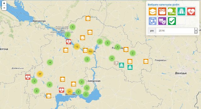 днепропетровщина карта