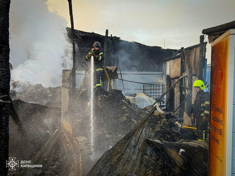 Kyiv region after the shelling on 6 December