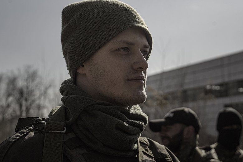 Belarusian volunteer Aliaksei 