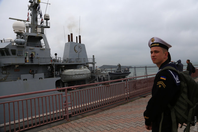British reconnaissance ship Echo H87 enters Odesa port 07