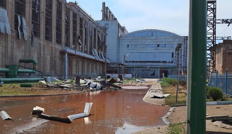 Occupiers fired five missiles at Sloviansk thermal power plant. PHOTO