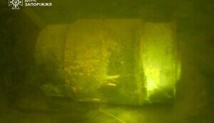 Боевую часть "Шахеда" обнаружили в реке в Запорожье. ФОТОРЕПОРТАЖ