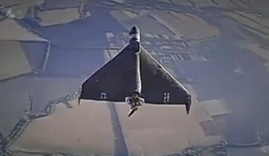 Ukrainian drone attacks Russian Shahed