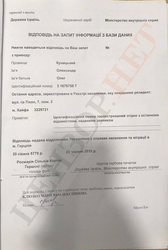 На округ в Харькове, по которому идет Грановский, от Слуги народа поставили блогера Куницкого с гражданством Израиля. Сам он это опровергает (обновлено) 03